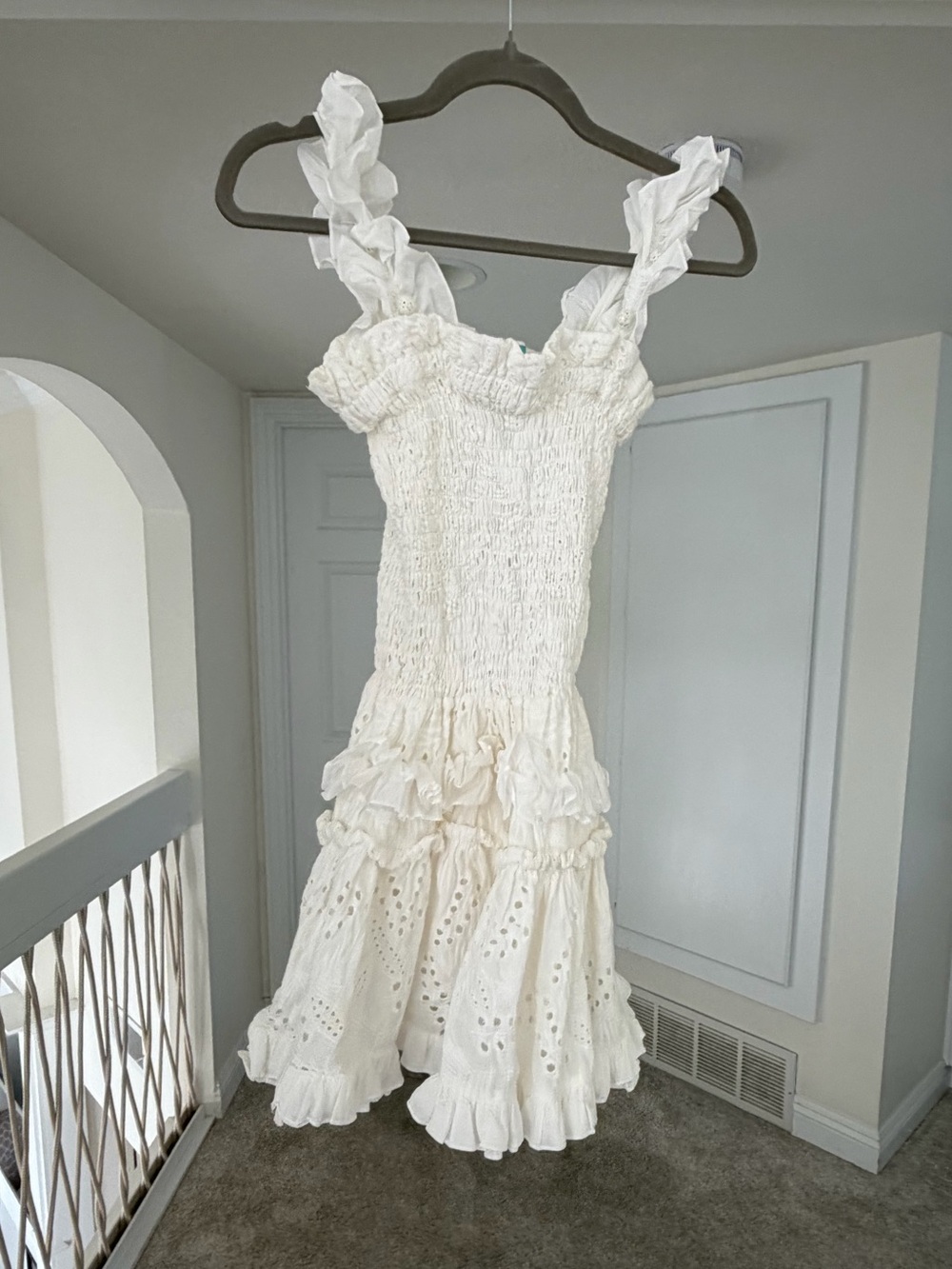 Waimari white eyelet dress XS